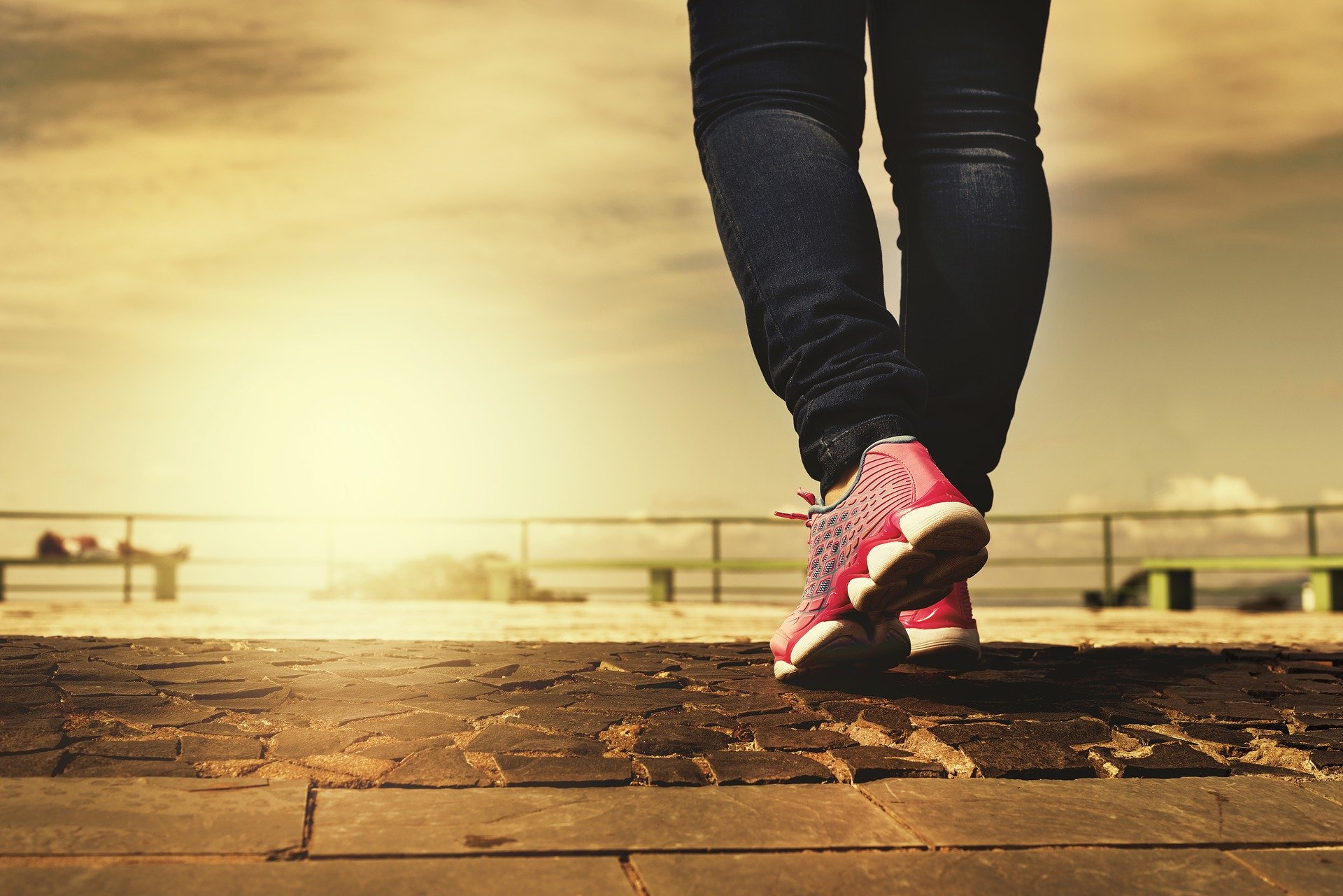 Young person walking