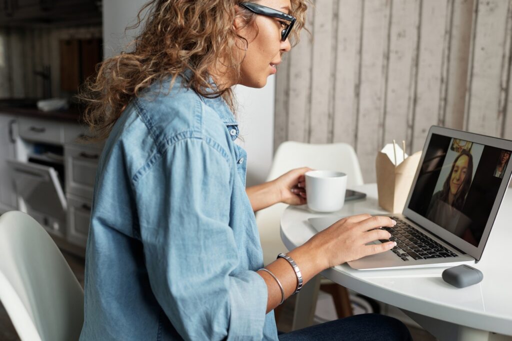 Woman at laptop