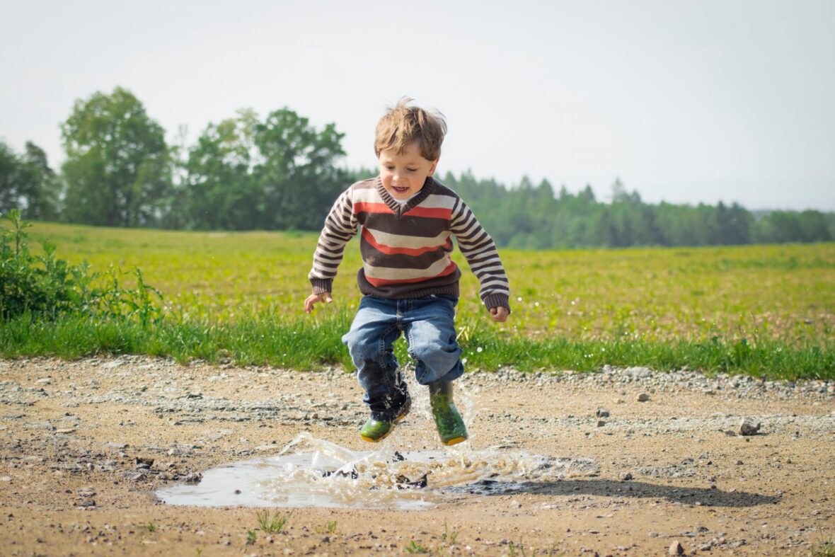 Boy jumping