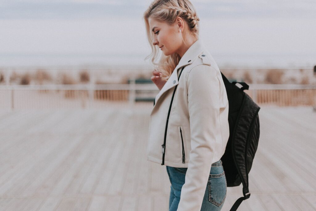 Young person walking