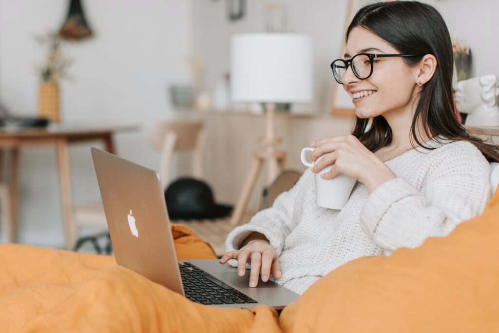 Woman with laptop