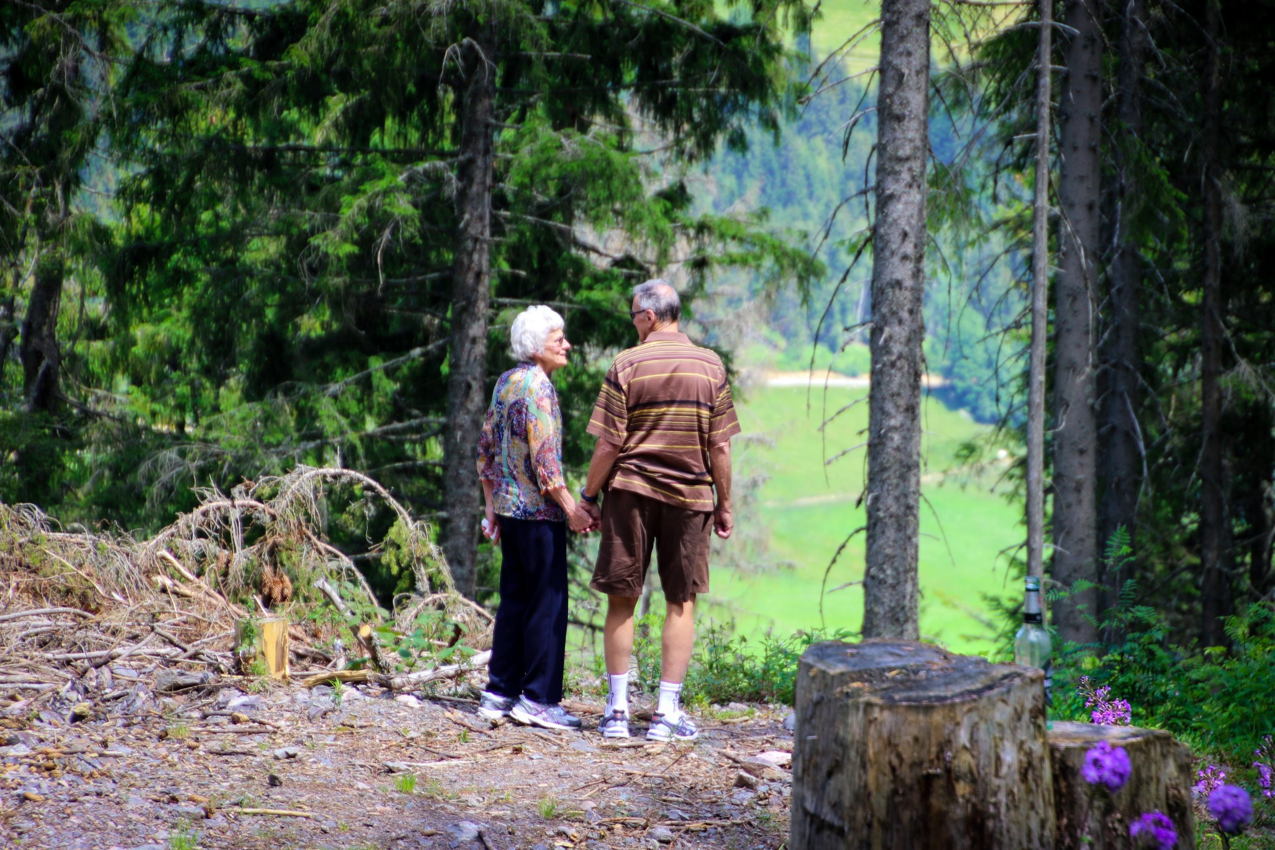 Elderly outdoors