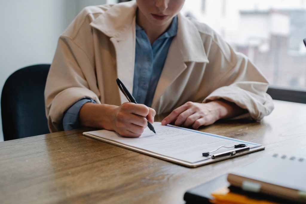 Filling a form