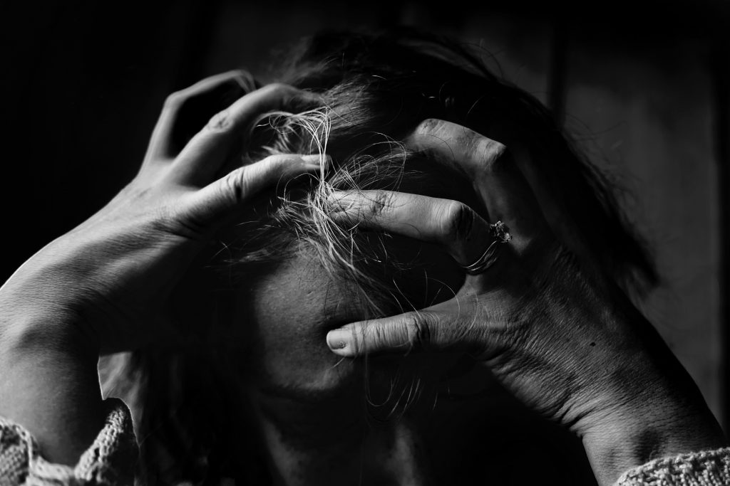 Stressed woman