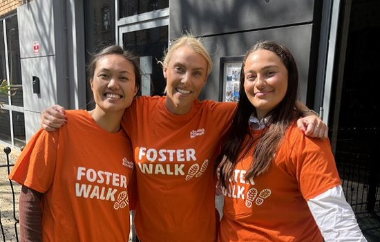 Three volunteers of The Fostering Network