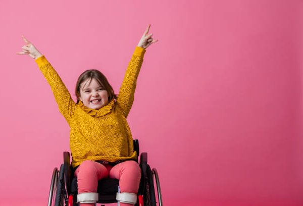 Girl in wheelchair