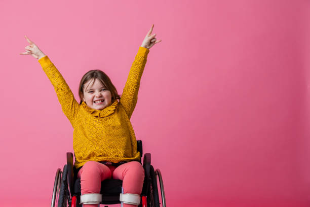 Girl in wheelchair