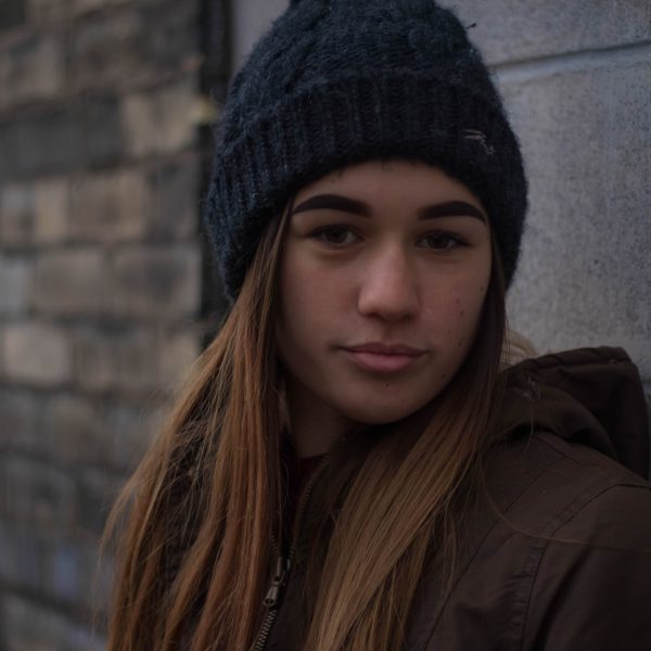 Girl with beanie