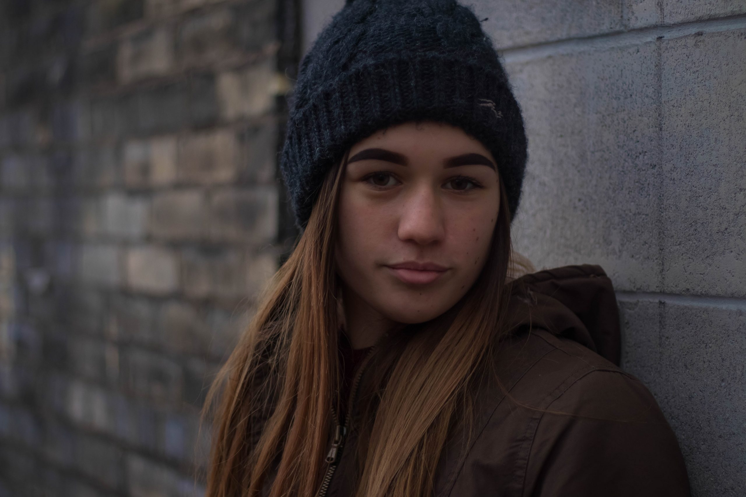 Girl with beanie